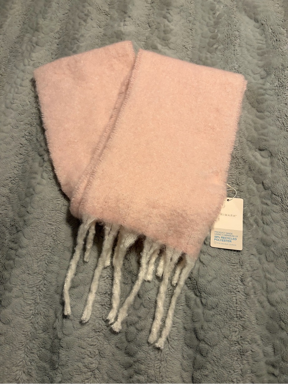 Primark Pale Pink Fringe Scarf